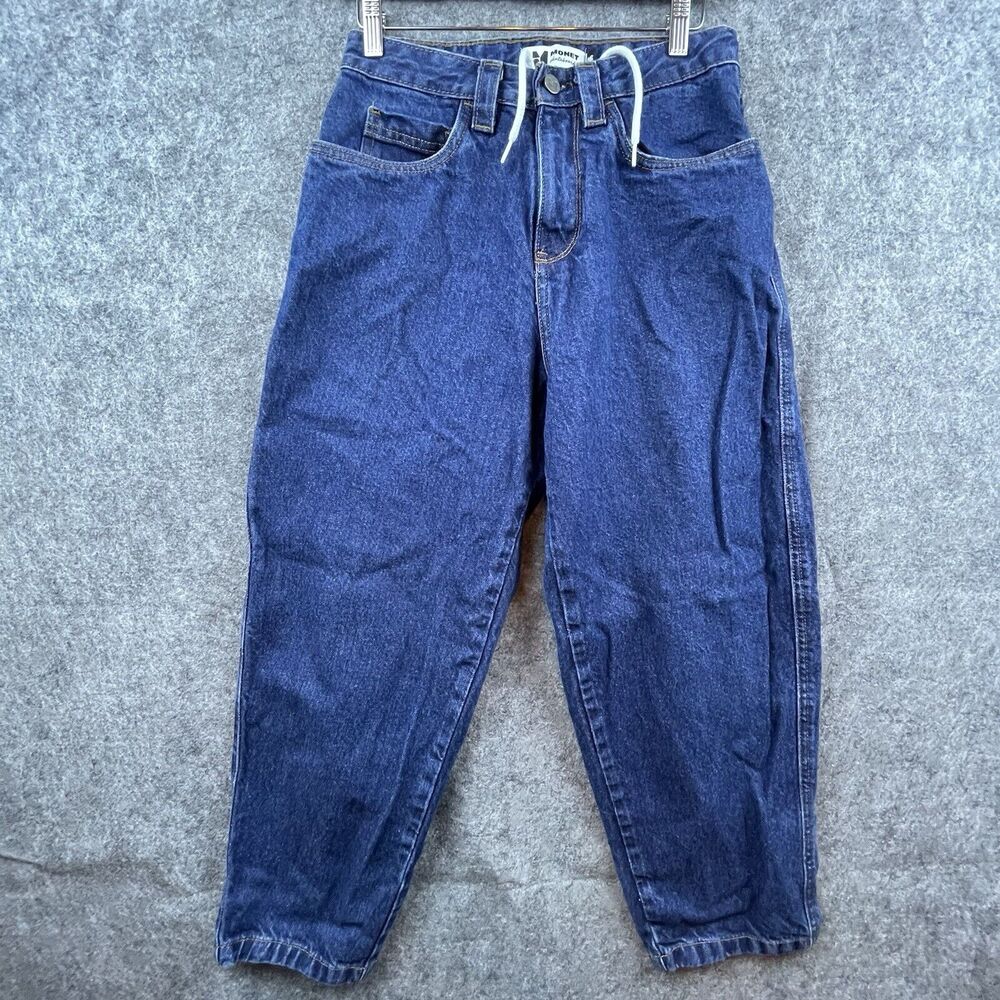 Monet Skateboards Jeans Womens 26 Barrel‎ Carpenter Drawstring Baggy Y2K